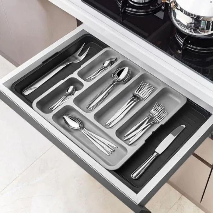 Ayarlanabilir Kayar Kızaklı Çekmece Kaşıklık