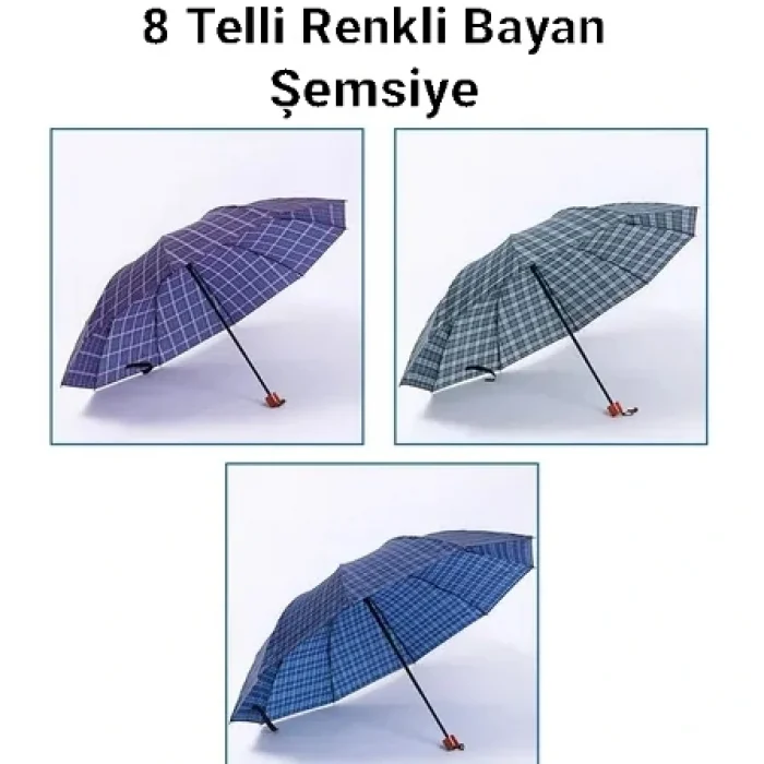 Otomatik 8 Telli Bayan Şemsiye