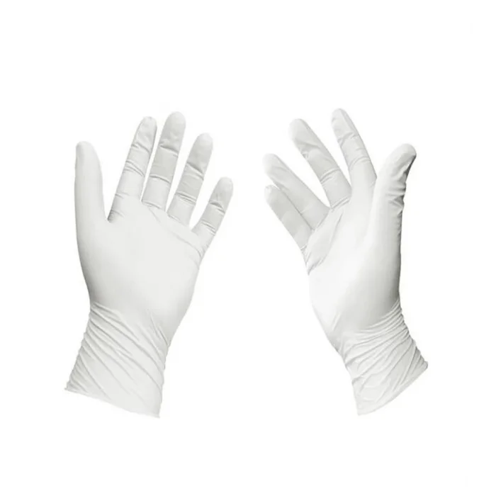 Beybi Lateks Pudralı Eldiven Muayene Beyaz M Beden
