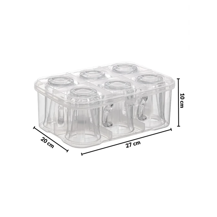 Bölmeli Çay Bardağı Koruma Kutusu