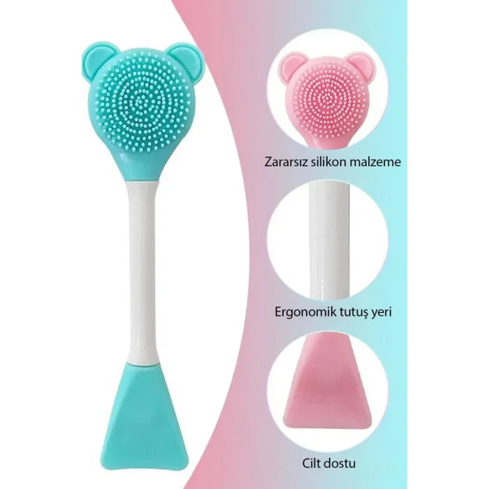 Yüz Temizleme Fırçası Ve Maske Spatulası