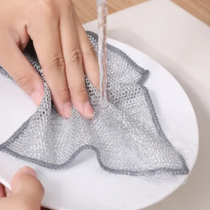 Çift Katlı Çizmez Ovalama Bulaşık Bezi 2 Adet