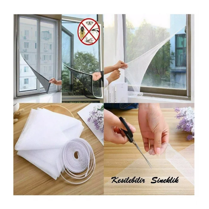 Cırt Cırtlı Pencere Sinekliği Kendin Yap 1,25 mt * 1,50 mt