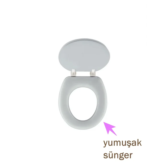 Süngerli Klozet Kapağı Desenli