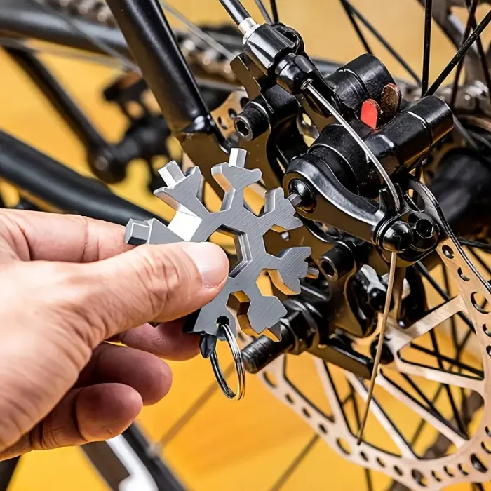 Çok Amaçlı Alyan Tornavida Kar Tanesi Anahtarlık