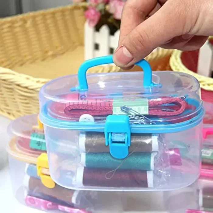 Dikiş kutusu İğne İplik Kanca Düğme Mezura