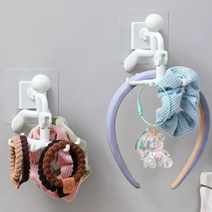 1 Adet Döner Başlı Yapışkanlı Askı