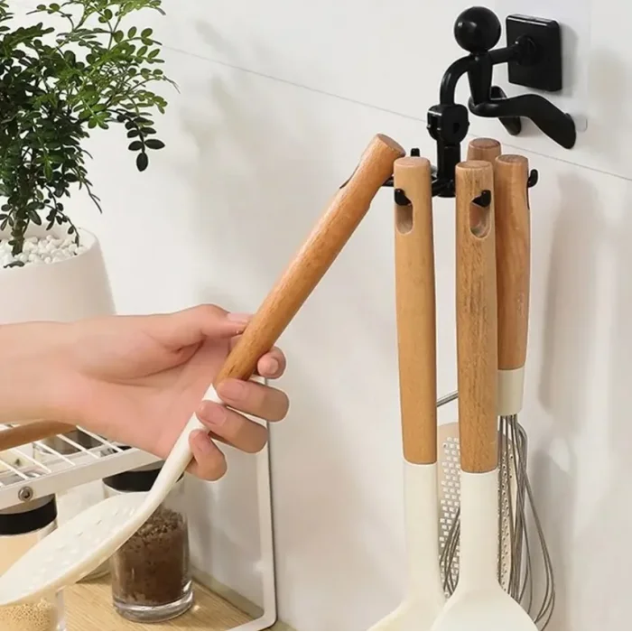 1 Adet Döner Başlı Yapışkanlı Askı