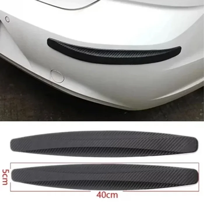 Esnek Araba Tampon Koruyucu Karbon Desenli Siyah