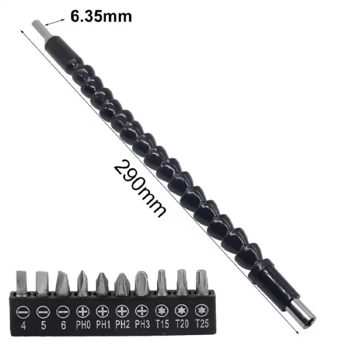 Esnek Kıvrılabilir Matkap Ucu Şaft