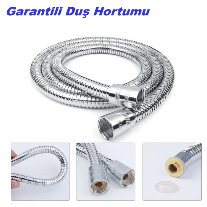 Patlamayan Duş Hortumu Çelik 2 Yıl Garantili
