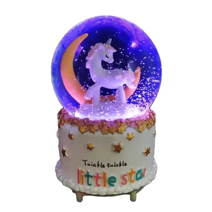 Kar Tanesi Kar Küresi Mini Tay ve Ayyıldızı