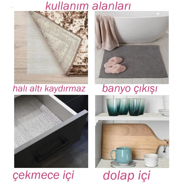 Kaydırmaz Rulo Mat Halı Çekmece Sofra Dolap Kaydırmazı 30*100 cm