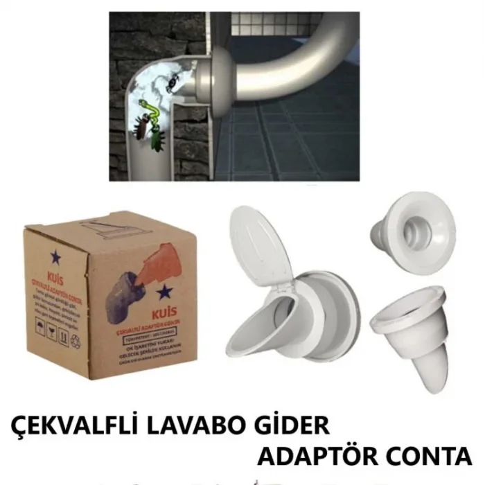 Kokumatik Gider Koku Önleyici Lavabo Sifonu Çekvalfi Adaptör Kokuya Ve Haşereye Son