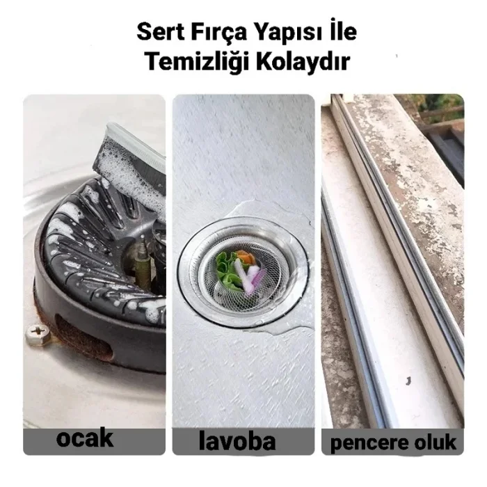 Köşe Temizleme Fırçası Sert yapılı