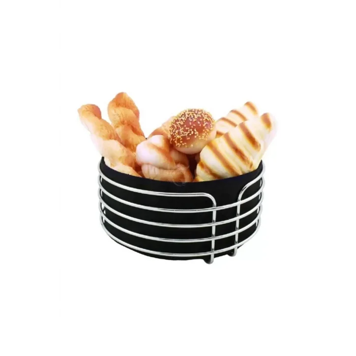 Gold Renk Ekmek Sepeti Yuvarlak