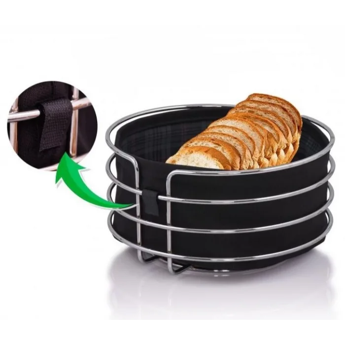 Gold Renk Ekmek Sepeti Yuvarlak