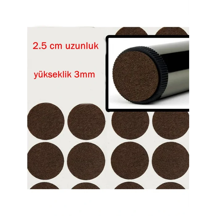 Mobilya Altı Zemin Koruyucu 20 mm Yuvarlak Keçe