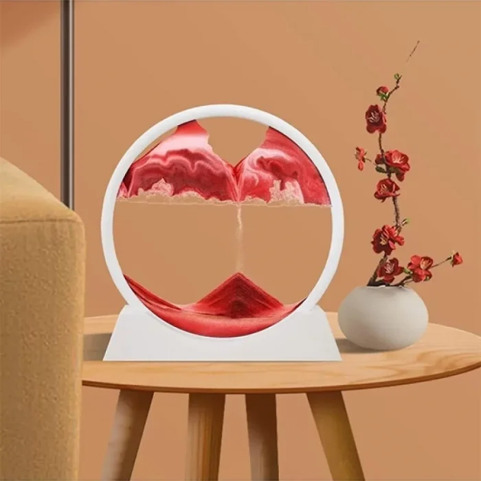 Mor Renk Dekoratif Hareketli Kum Saati