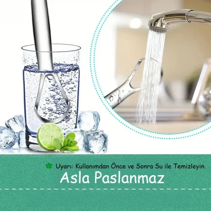 Paslanmaz Çelik Dil Temizleyici Dil Sıyırıcı