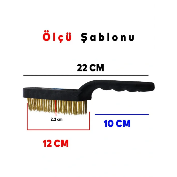 Plastik Saplı Tel Fırça Kir Pas Mangal Barbekü Izgara Çok Amaçlı Temizleme