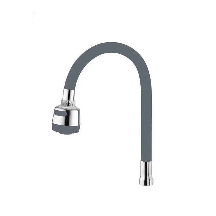 Renkli Silikon Musluk Batarya Borusu Gri