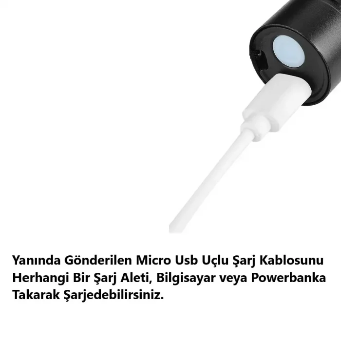 Şarjlı Led Işıklı El Feneri