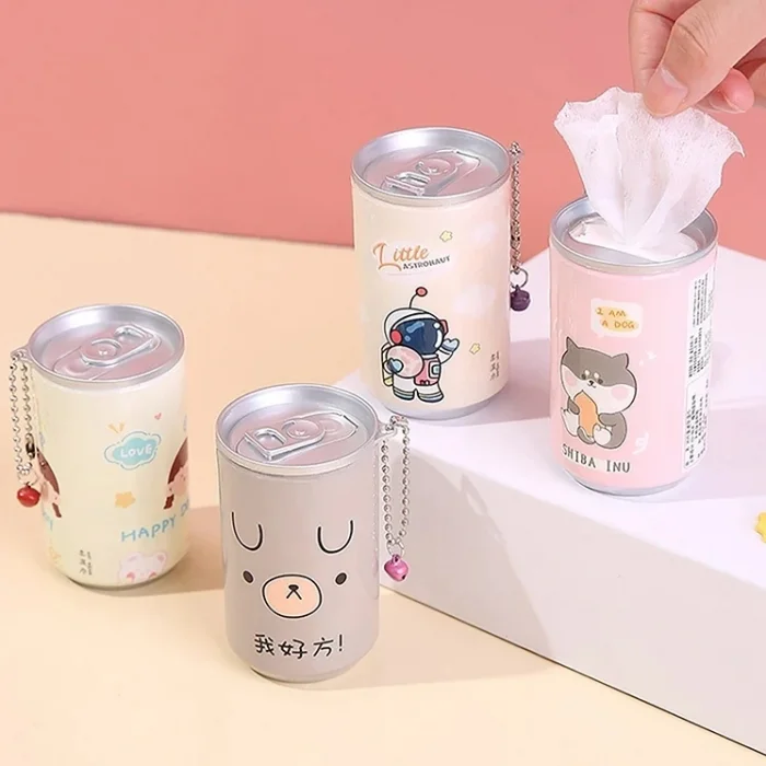 Sevimli Teneke Kutu Görünümlü Islak Mendil