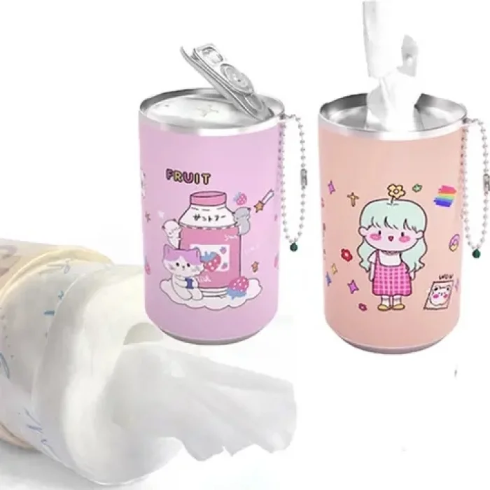 Sevimli Teneke Kutu Görünümlü Islak Mendil