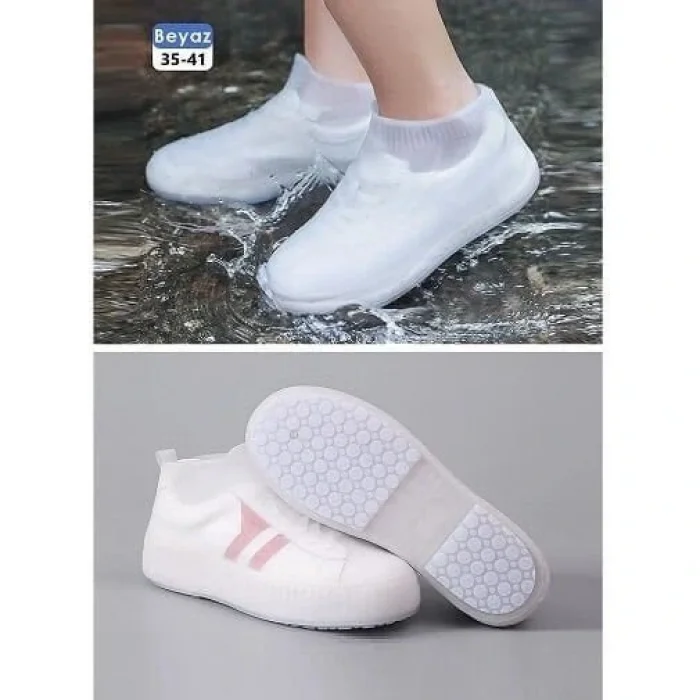 Silikon Ayakkabı Kılıfı Gri Renk 35-41 Numara