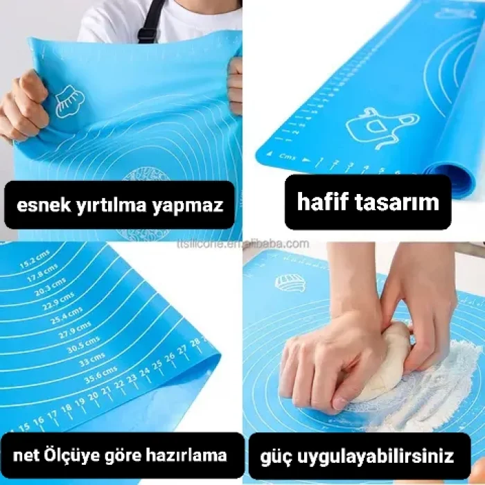 Silikon Hamur Açma Matı Küçük Boy