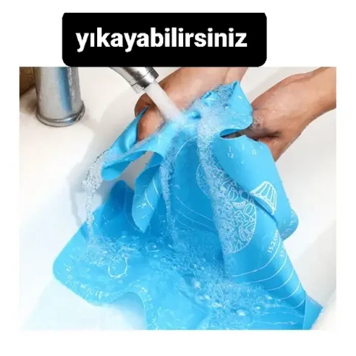 Silikon Hamur Açma Matı Küçük Boy