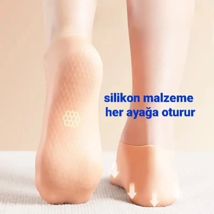 Silikon Patik Ayak Bakım Çorabı