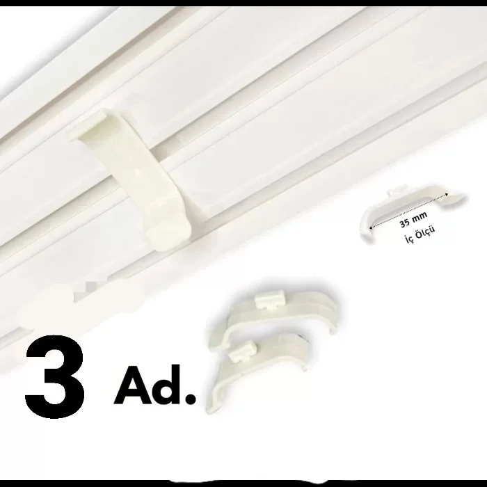 Stor Perde Kornişe Takma Aparatı 3 Adet küçük boy