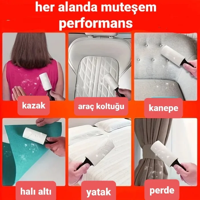 Toz Tüy Alma Rulosu 3 Yedek rulo