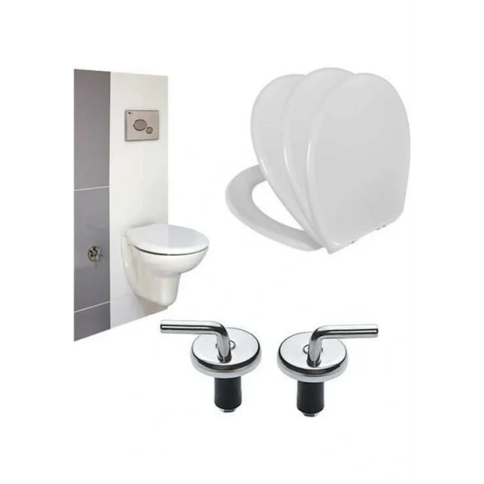 Tuvalet Klozet Kapağı Montaj Vidası Alttan Sıkıştırmalı