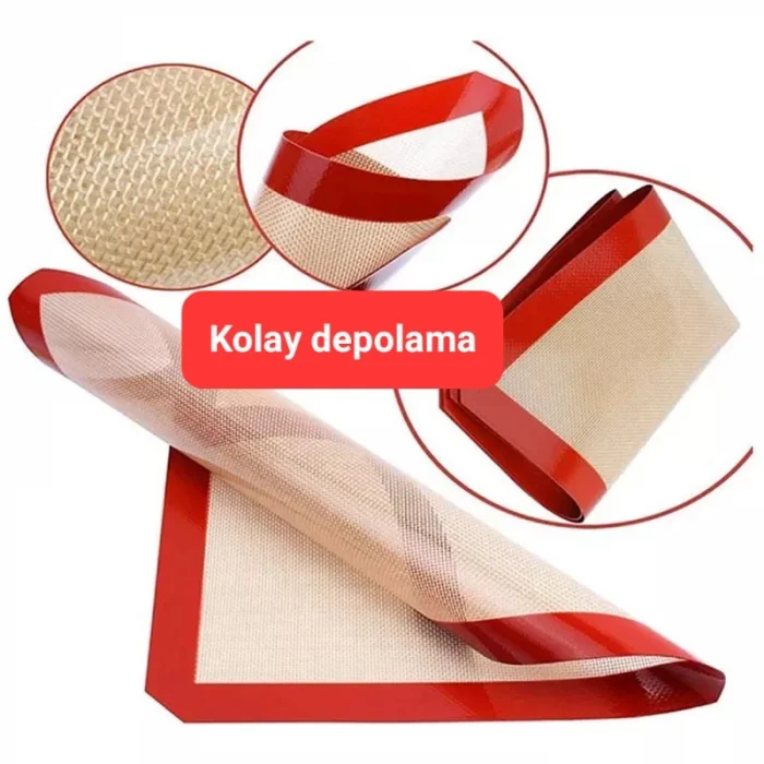 Fırınlanabilir Yağlı Silikon Pişirme Matı 30x40