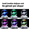 3D Kristal Gece Lambası