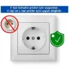 4 Adet Elektrikli Priz Kapağı Bebek Çocuk Güvenlik Ürünü Priz Kapatıcı