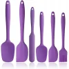 6 Adet Silikon Servis Spatula Seti Mor Renk