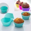 6li Renkli Mini Silikon Muffin Kalıbı ,Minik Kek Kabı ,Jole Kalıbı ,Cupcake Kalıbı