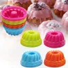 6li Renkli Mini Silikon Muffin Kalıbı ,Minik Kek Kabı ,Jole Kalıbı ,Cupcake Kalıbı
