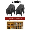 Ayakkabı Rampası 2 Adet Siyah Renk