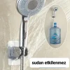 Yapışkanlı Duş Başlığı Tutucu Siyah Renk