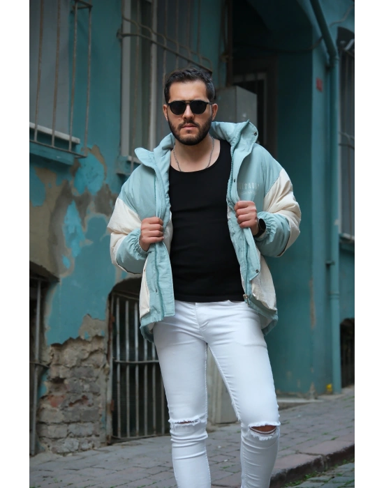 Oversize Yeşil Mont