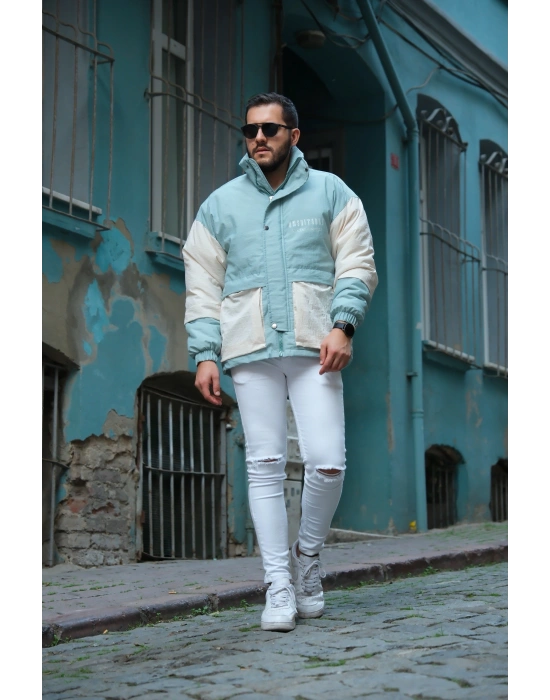 Oversize Yeşil Mont
