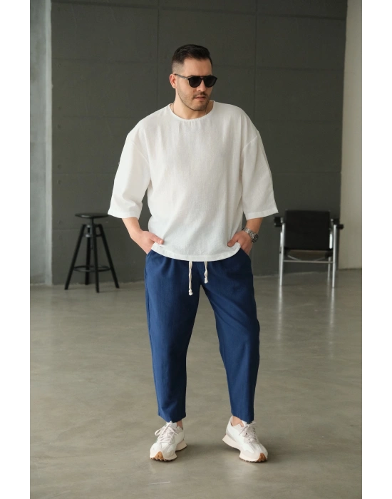 Fakir Kol Beyaz T-Shirt