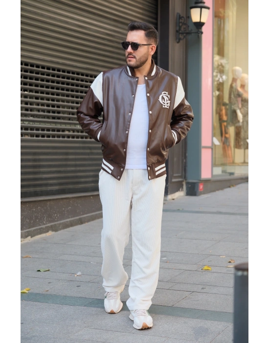 Kahve Deri Kolej Mont