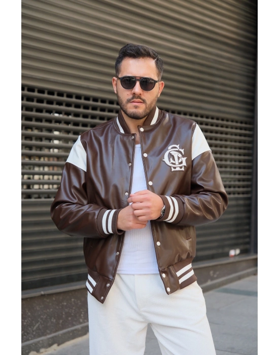 Kahve Deri Kolej Mont