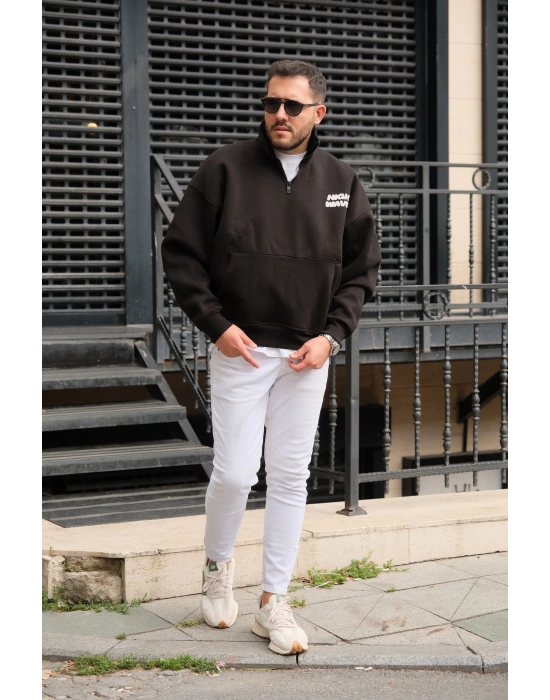 Nigh Waves Baskılı Sweatshirt